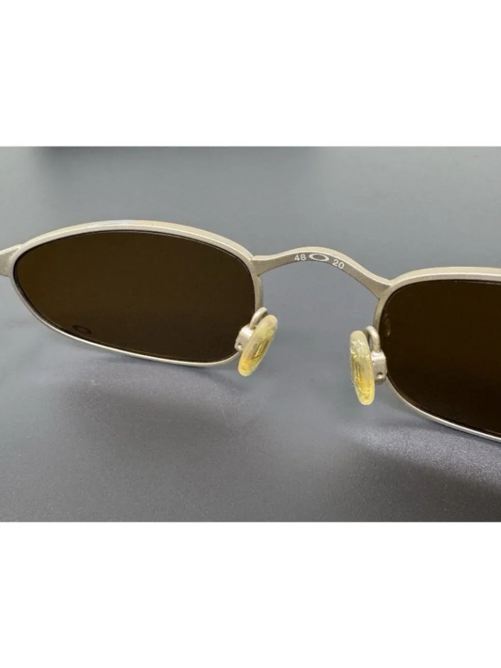 Oakley OO A Wire Platinum Frame 05-775 Jordan Scrstched Lenses No Ear Socks
